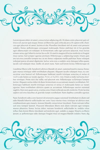 Abstract Floral Card with Sample Text Abstract Floral Card with Sample Text